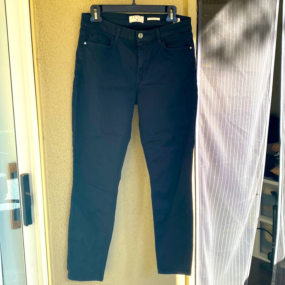 Adorable skinny navy blue pants .   NWOT , never worn